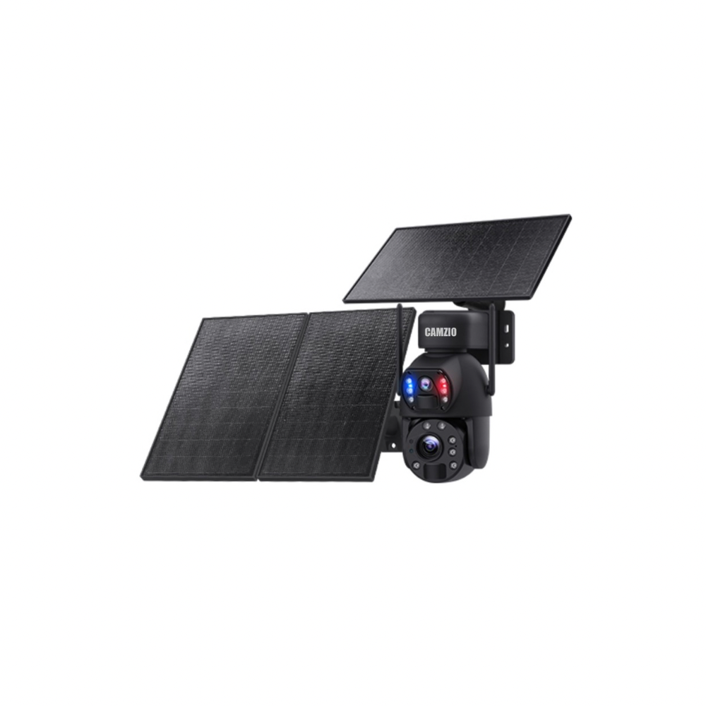 CAMZIO Solar Security Camera with Dual Panels